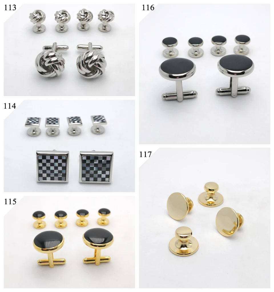 Vintage Enameled Copper Cuff Link Set 18-114