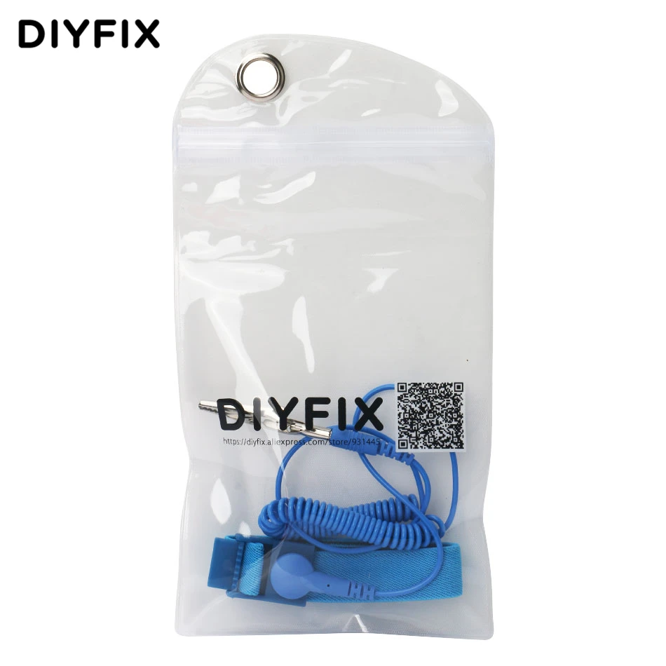 DIYFIX антистатические ESD ремешок эластичная лента с зажимом для чувствительной электроники ремонтные работы инструменты