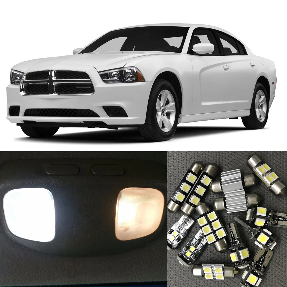 Us 13 99 13 Stucke Canbus Weiss Auto Led Lampen Interior Package Kit Fur 2011 2015 Dodge Charger Karte Dome Trunk Kennzeichen Lampe Licht In