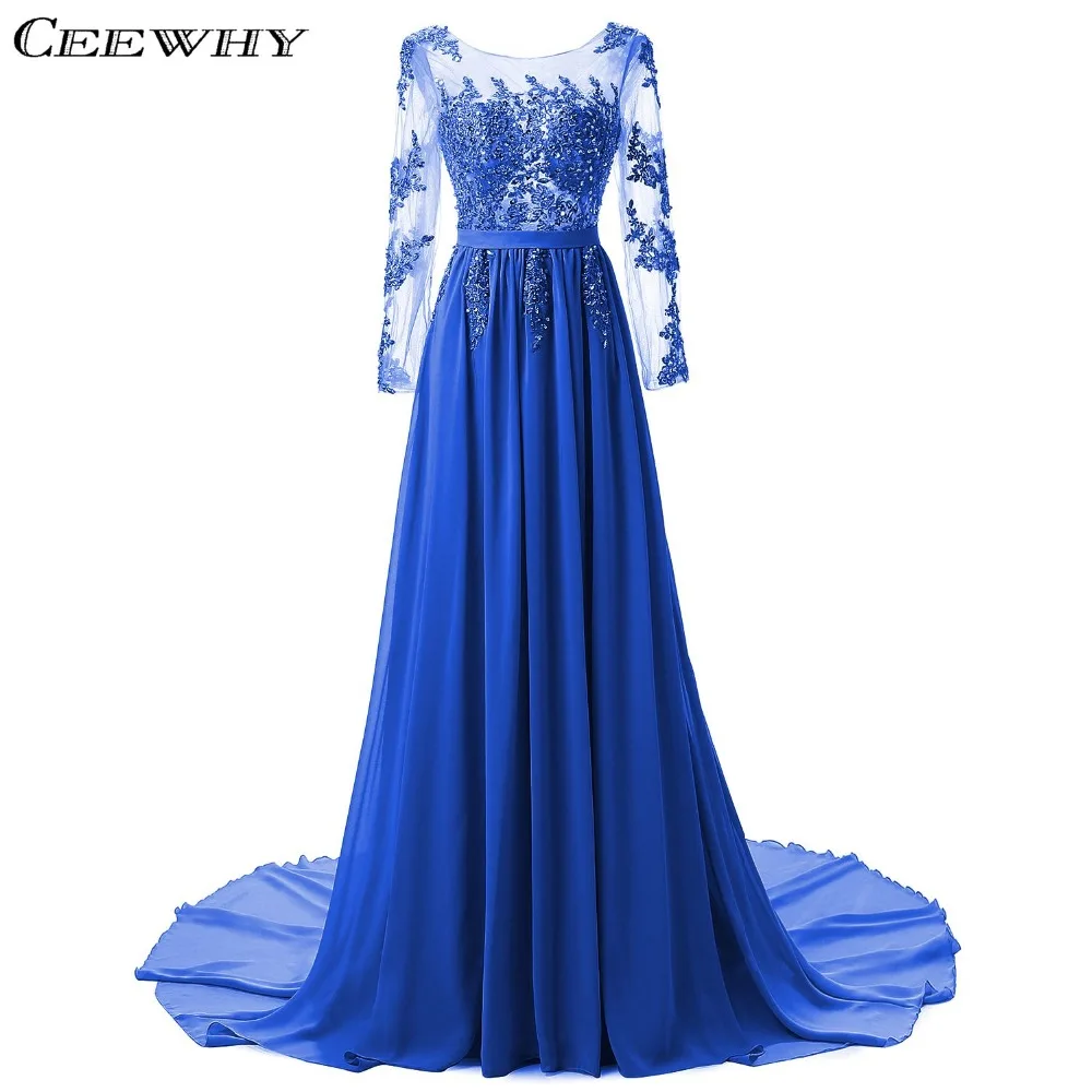 CEEWHY Burgundy Crystal Evening Dresses Embroidery Evening Dress Long Sleeve Chiffon Formal Prom Dress Robe de Soiree Vestidos CEEWHY Burgundy Crystal Evening Dresses Embroidery Evening Dress Long Sleeve Chiffon Formal Prom Dress Robe de Soiree Vestidos