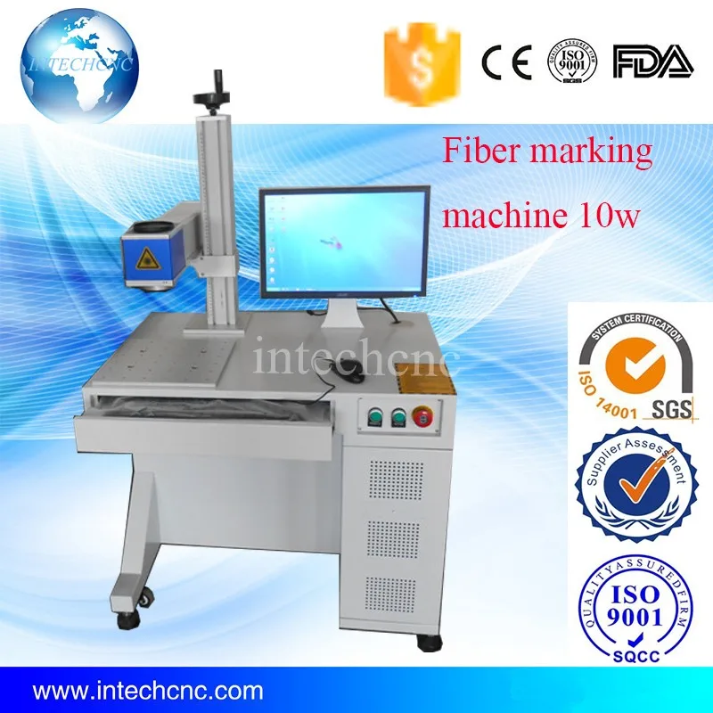 Легкая работа для металла и неметалла 10 Вт 20 Вт 30 Вт 50 Вт lazer маркировочная машина
