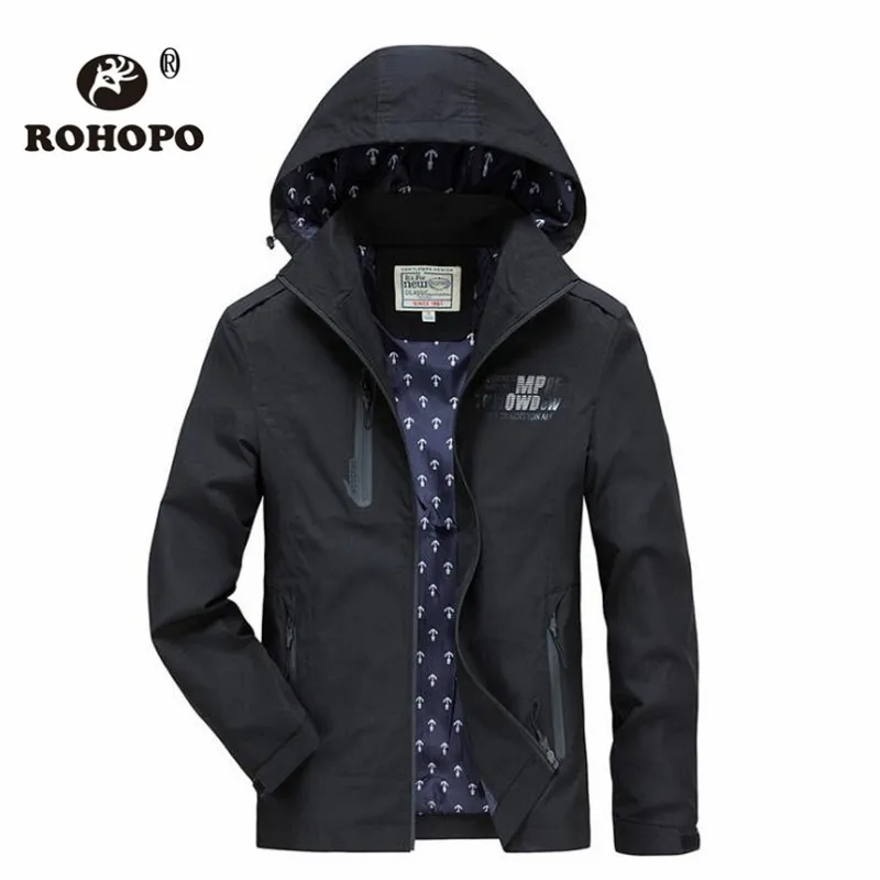 Quick Dry Windbreaker Jacket Man Black Gray Casual Korean Style Waterproof Jackets 2019 Autumn Male Outwear Coat Soft Shell Man