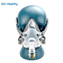BMC F1A Full Face Mask For CPAP Bipap Machine COPD Snoring And Sleep Therapy Size SML Connect Face And Hose With Headgear Clips