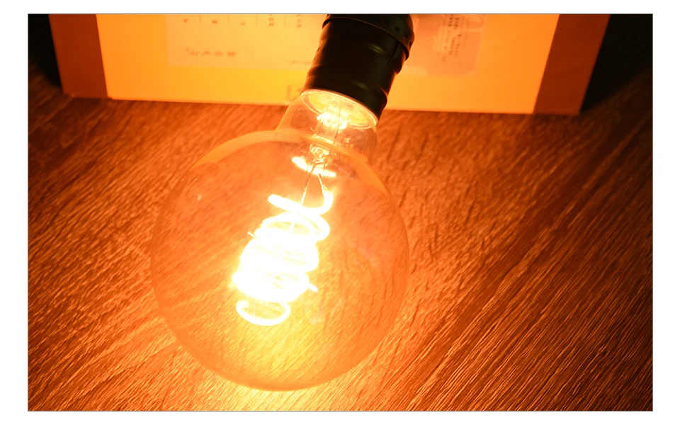 Edison LED Filament Bulb A60 ST64 G80 G95 Big Global Light Bulbs Vintage Filament Lamp  (13)