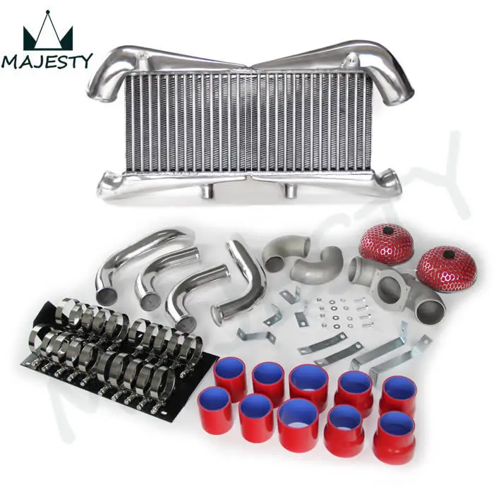 

Aluminum Intercooler Kit for 300ZX Twin Turbo Fairlady Z32 VG30DETT color red