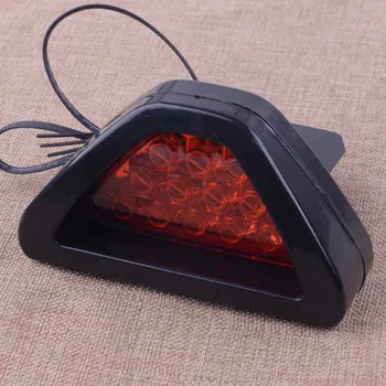 

Red 12V Lens Triangle LED Rear Tail Third Turn Signal Reverse Brake Stop Safety Light Lamp Fit For Car Pickup Truck SUV Trailer