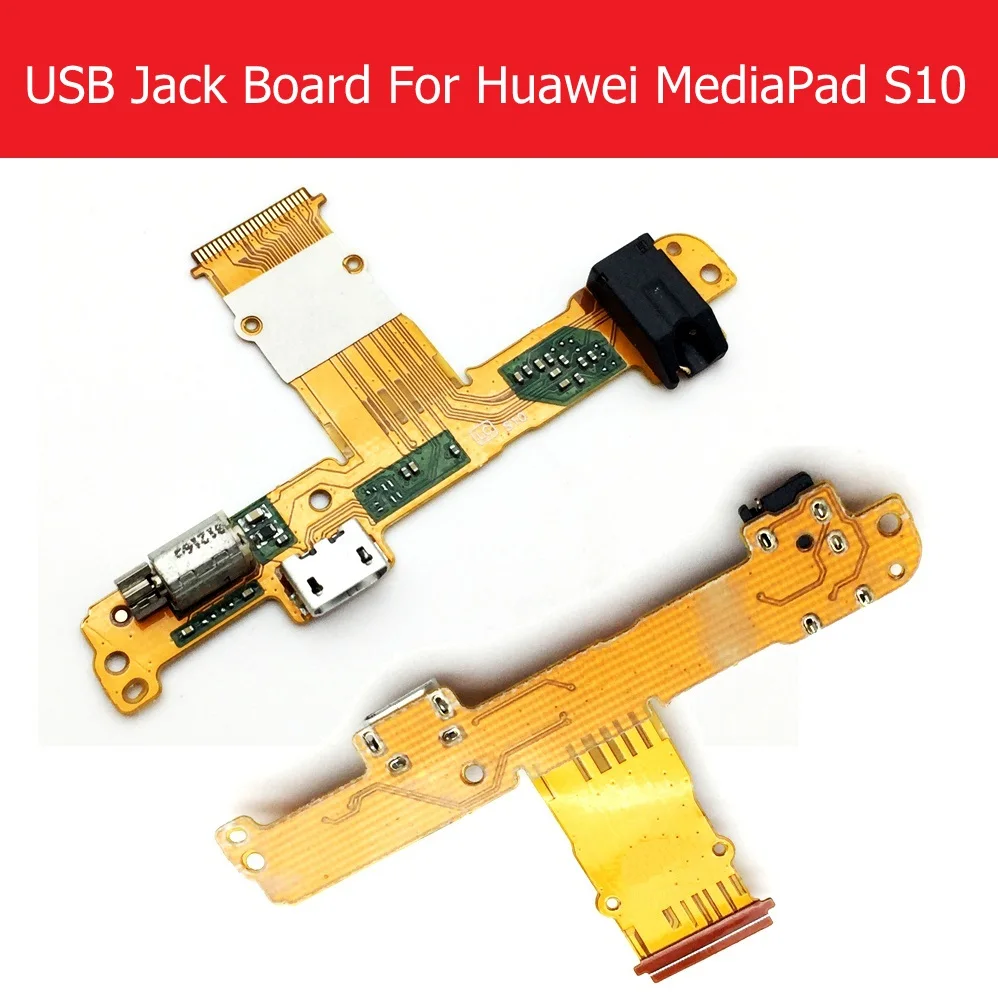 Аудио разъем и USB зарядное устройство Jack плата Flex calble для huawei MediaPad 10 Link+ S10-231U 233L 231 Вт зарядка USB и вибрационный гибкий кабель