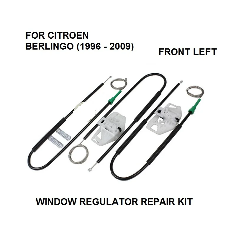 Высококачественный популярный тип пружинный держатель стеклоподъемника комплект для CITROEN BERLINGO регулятор электростеклоподъемника Ремонтный комплект передний левый 96-09