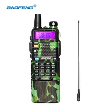 Baofeng uv 5R walkie talkie 3800mAh battery powerful two way radios for mountain hunting VHF UHF forest radios with NA771natenna