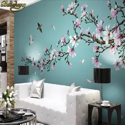 Beibehang пользовательские американский цветы Птицы Пейзаж фото обои для Гостиная прикроватные фон настенная Papel де Parede 3D