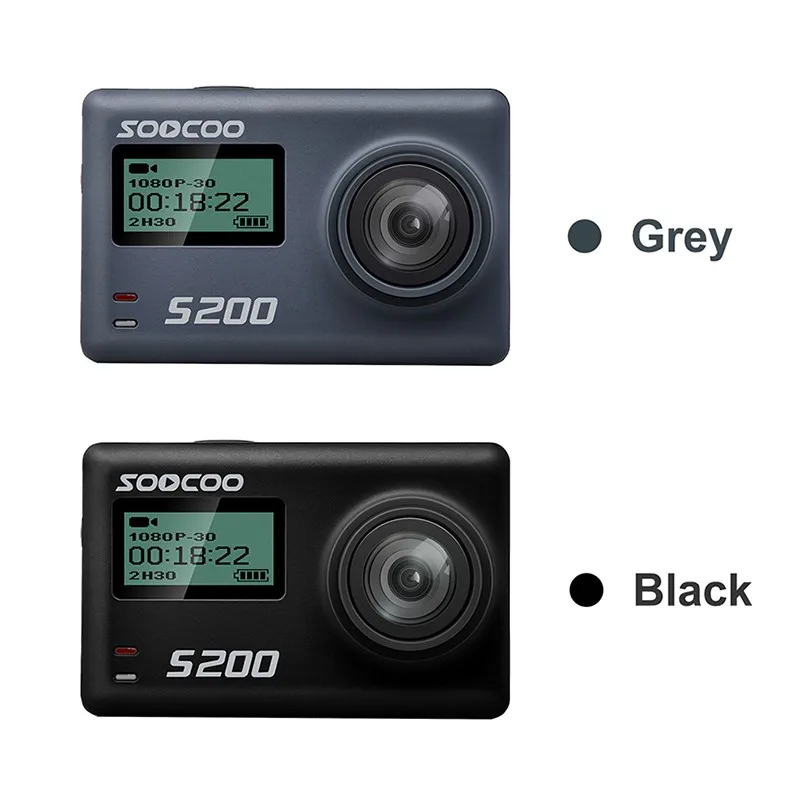 soocoo S200 Спортивная Экшн-камера Камера со сверхвысоким разрешением Ultra HD, 1080 P 4 K NTK96660 IMX078 с поддержкой Wi-Fi Gryo голос Управление сенсорный ЖК-дисплей Экран