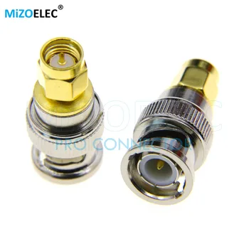 

BNC Male to SMA Male Plug Coax Adapter SMA-BNC-JJ RF Coaxial Coax Adapter Straight