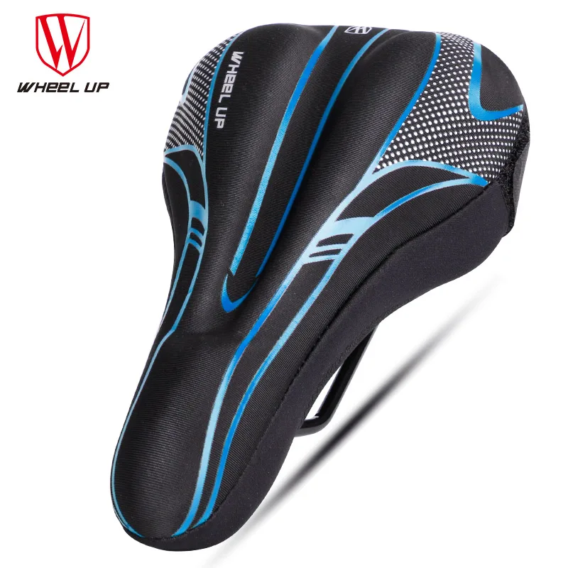 

WHEEL UP Upgrade GEL Cushion Cover Reflective Comfortable Anti-slip Bicycle Saddle Cover MTB Road Bike Lycra Sponge Cushion