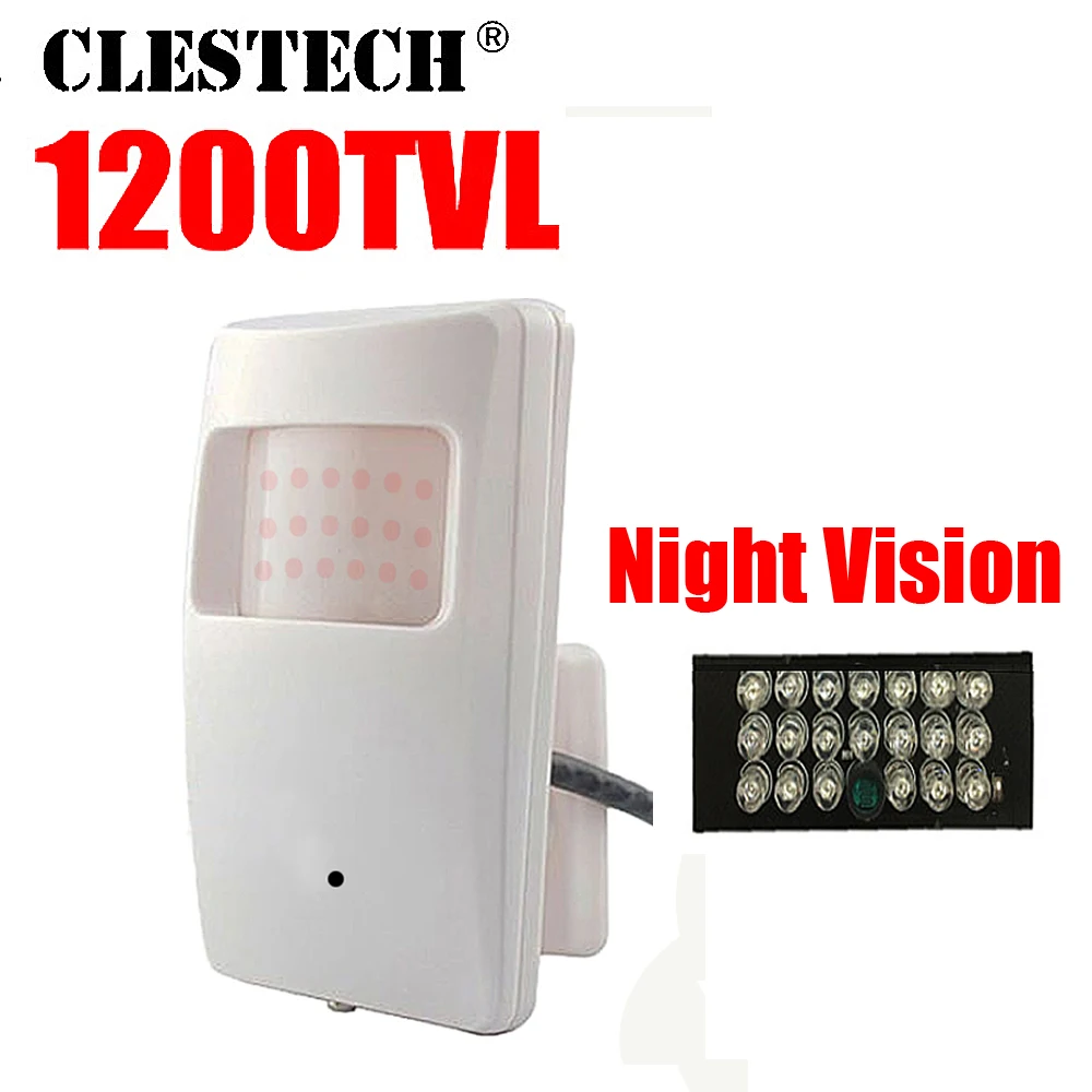 

New cone Night Vision 20m Probe Infrared ahdl CMOS real 1200TVL HD mini Camera 18led CCTV Security Surveillance Color 3.7mm Lens