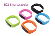 New Smart bracelet E02 Health fitness tracker Sport Waterproof Wristband for IOS Android flex Smart bracelet 4.0 Bluetooth Watch