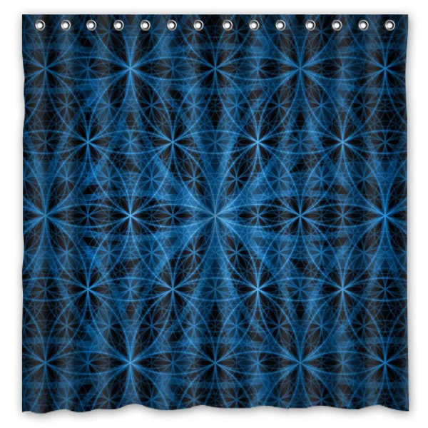 Ancient Egypt Symbol Flower Of Life Background Waterproof Polyester Shower&ampBath Curtain( 180X180CM) | Дом и сад