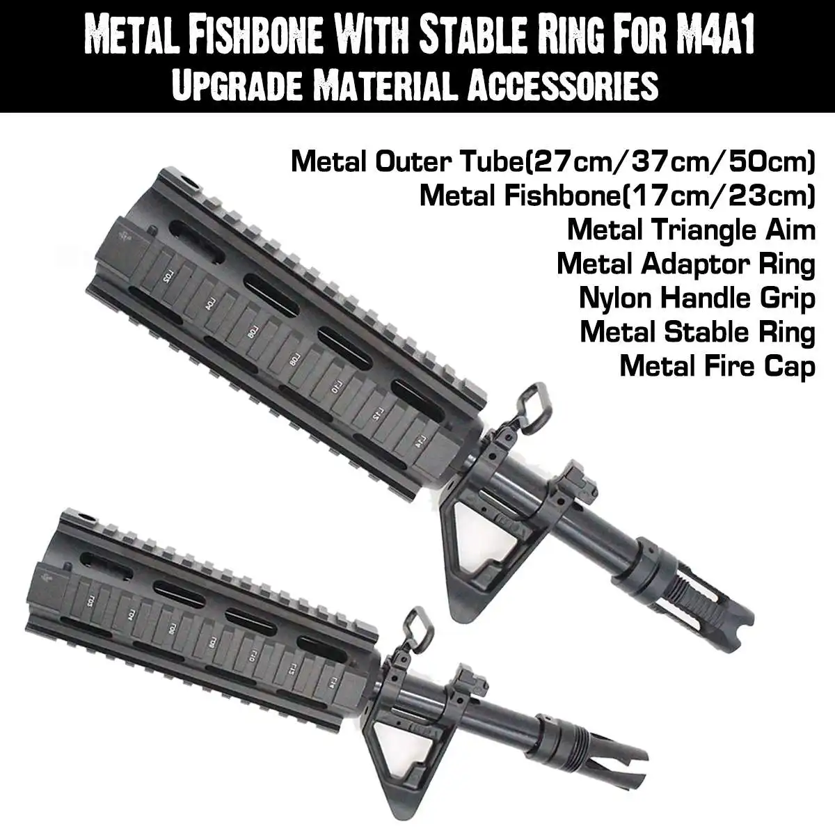 Металлический Fishbone обновленный МАТЕРИАЛ 17 см для JinMing Gen8 M4A1 гелевый шар струйная уличная игрушка вода ГУ n Fishbone