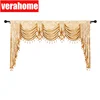 European valance Royal pelmet Luxury Jacquard window blackout canopy curtains for Living room bedroom ► Photo 1/6