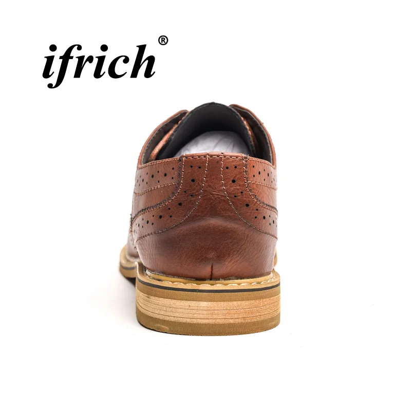 Calçado brown Masculinos Casual Flats Estilo Shoes Britânico Não Up Toe Homens Brogue Marrom Apontou Dos Black Moda Sapatos Lace Preto deslizamento qtTRwtg