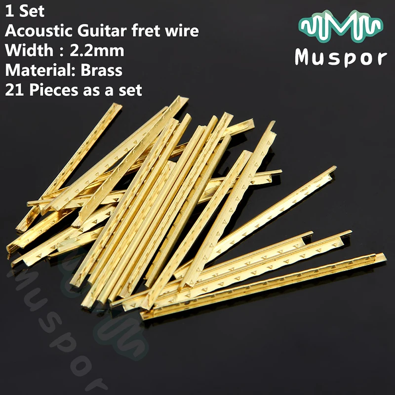 21 Pcs/set Brass Acoustic guitar fret wire Width 2.2mm Fingerboard line