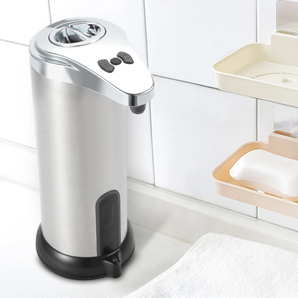 

280ml Automatic Soap Dispenser Hand Free Touchless Sanitizer Bathroom Dispenser Smart Sensor Liquid Soap Dispenser for Kitchen