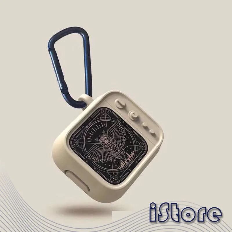 

Soft silicone Material For Airpods2 Cover Apple Wireless Bluetooth Headset Charging Cover Protective Cover Retro TV model