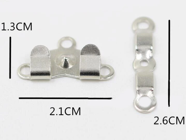 50sets Brass Hook Plating Silver Medium Size Trousers Fashion Hook Apparel Sewing garment hooks garment sewing accessories