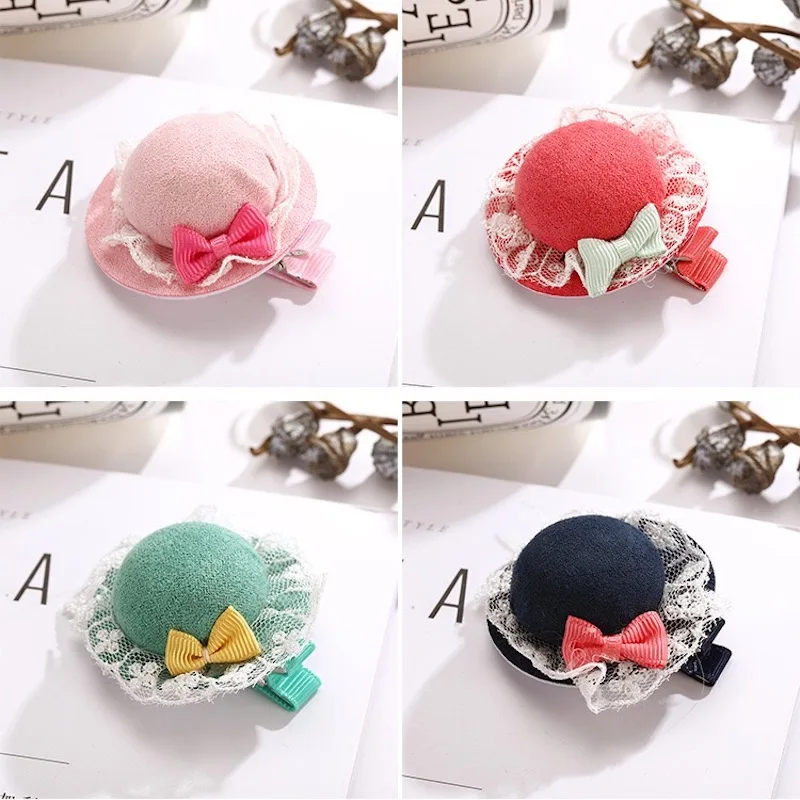 

baby girl headband Infant hair accessories cLace top hat clips hairpins newborn Headwear headwrap hairband flower Toddlers