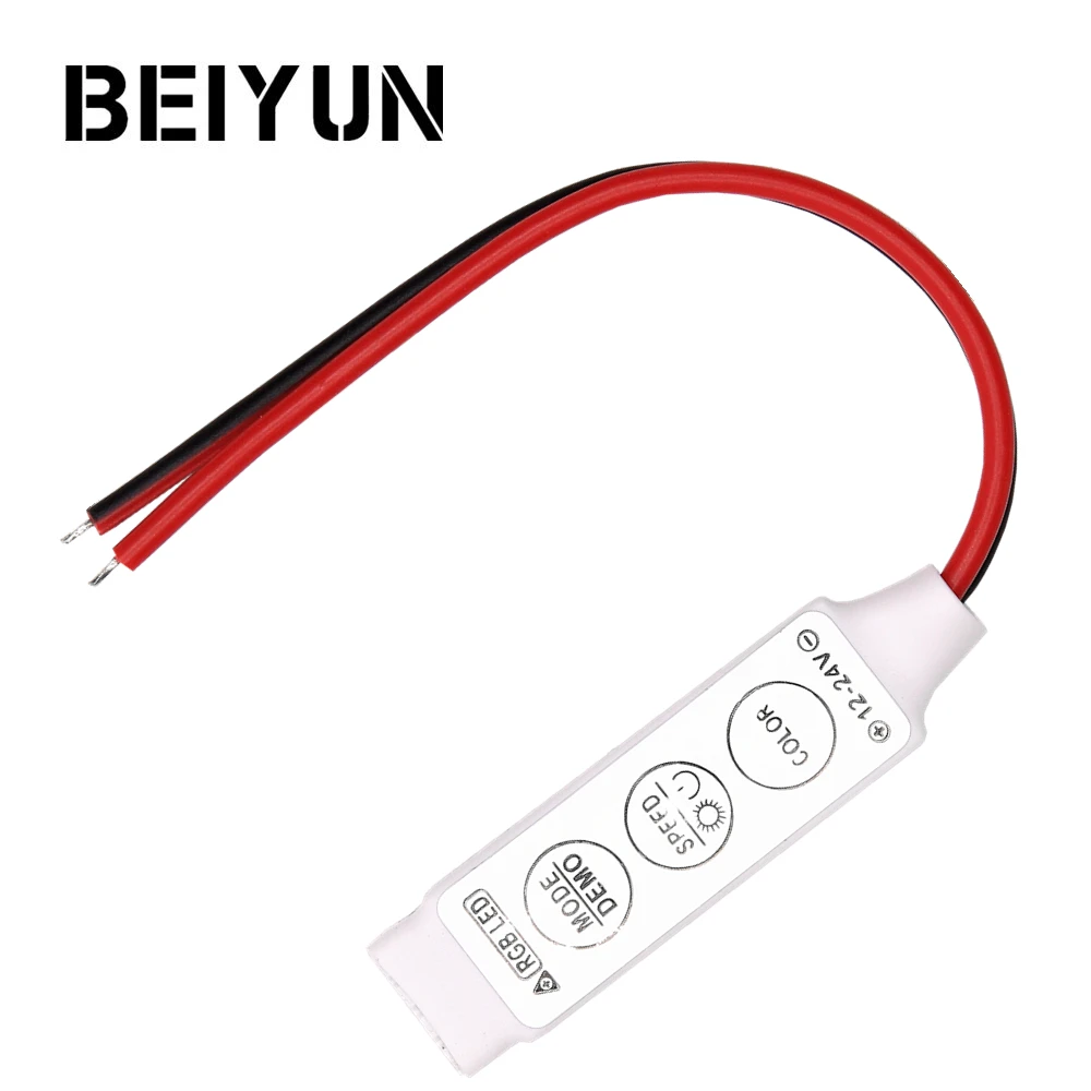 DC 12V 6A LED RGB контроллер Диммер Мини 3Key пульт дистанционного управления для 5050 2835