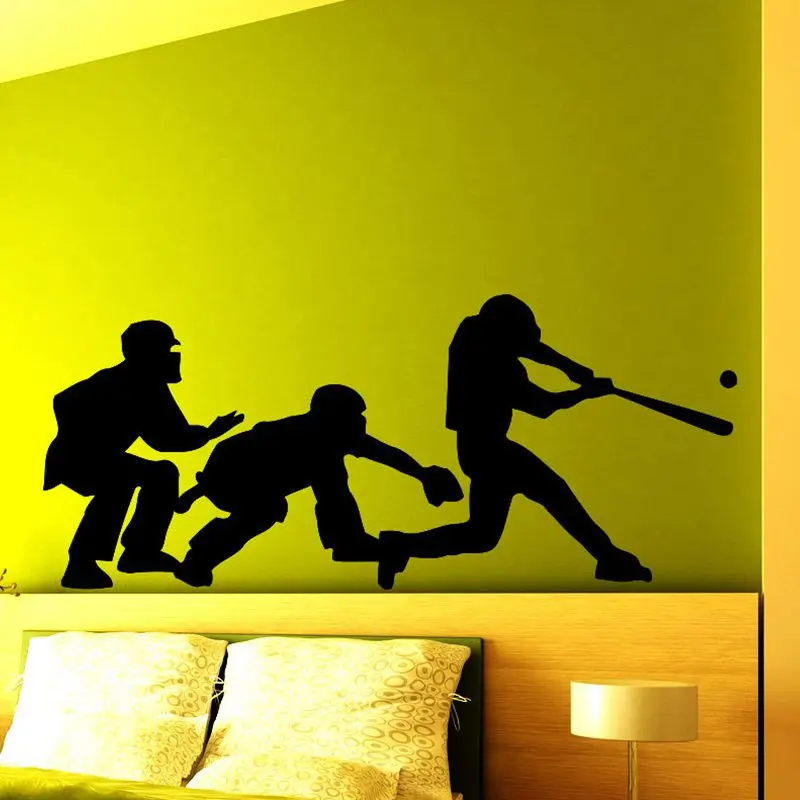 Dctal Baseball Car Windows Sticker Sports Decal Posters Vinyl Wall Decals Pegatina Decor Mural Baseball Sticker