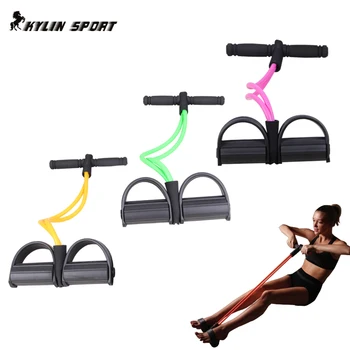 

New Fitness Gear Rubber Leg Pull Straps Chest Expander Leg Exerciser Resistance ropes for feet unisex