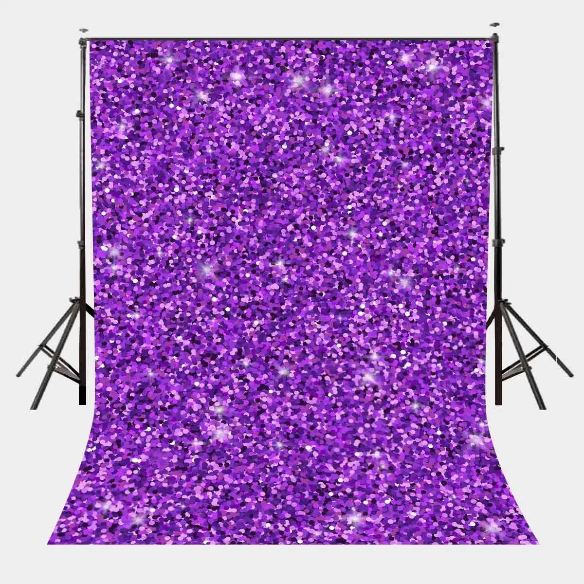 

5x7ft Color Sequin Photography Backdrop Millennial Violet Photo Studio Background Props