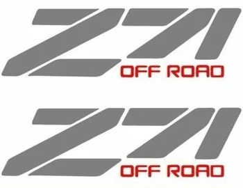 

For Z71 Chevy Truck 4x4 Off Road Silverado 1500 Sticker Vinyl Decal 2 set Car Styling