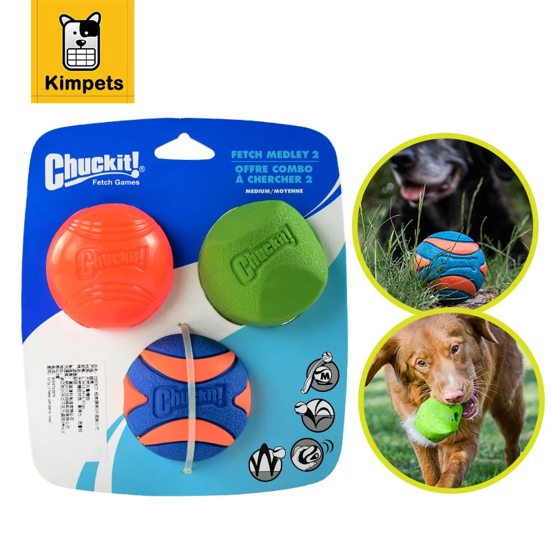 PETMATE Cat Dog Ball Toys High Quality Soft Rubber Dog Chew Squeaker
