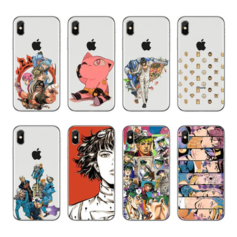 iphone 8 plus case JOJO’S BIZARRE ADVENTURE OVER HEAVEN JoJo Anime phone accessories Case Cover Shell For Apple iPhone XR XS MAX X 8 7 Plus 6 5 iphone 6 cardholder cases