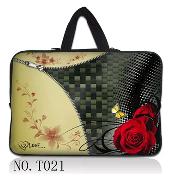 

Zipper Rose 13" Soft Laptop Sleeve Handle Bag Notebook Case For 13.3" Macbook Pro Air