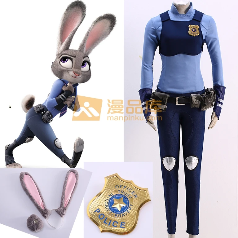 Zootopia Cosplay Costume Judy Hopps Outfits - buy at the price of $53. ...