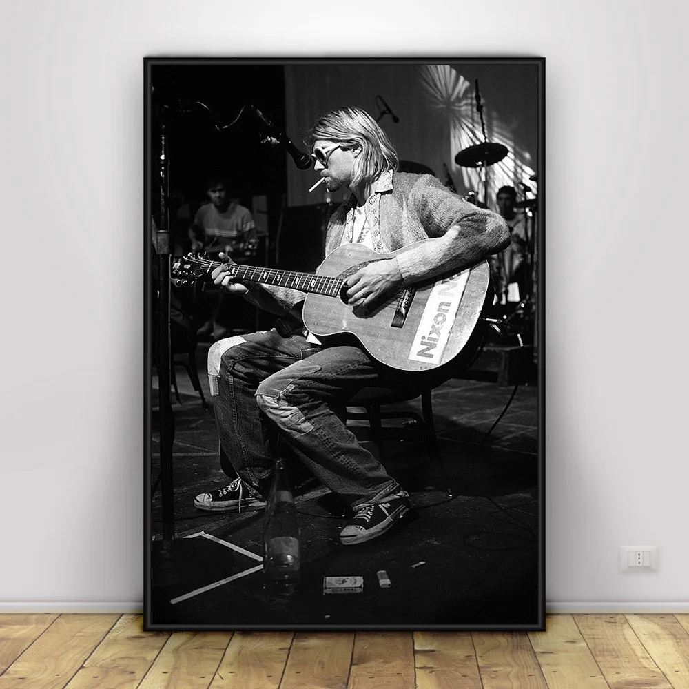 

Kurt Cobain Art Silk Poster Home Decor 12x18 24x36inch