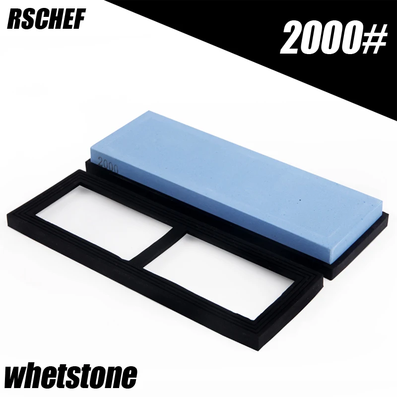 

RSCHEF 2000 grit white corundum whetstone grinding japanese knife sharpener stone oil honing knife stones water sharpening