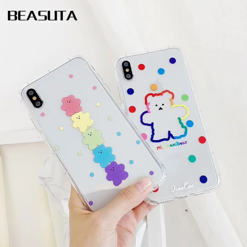 

Cute Carrots clear Phone Bag for Iphone 8Plus Case TPU Soft Back Cover Shell for Iphone Xs Max 7 8 6 6S Plus Xr X white Case