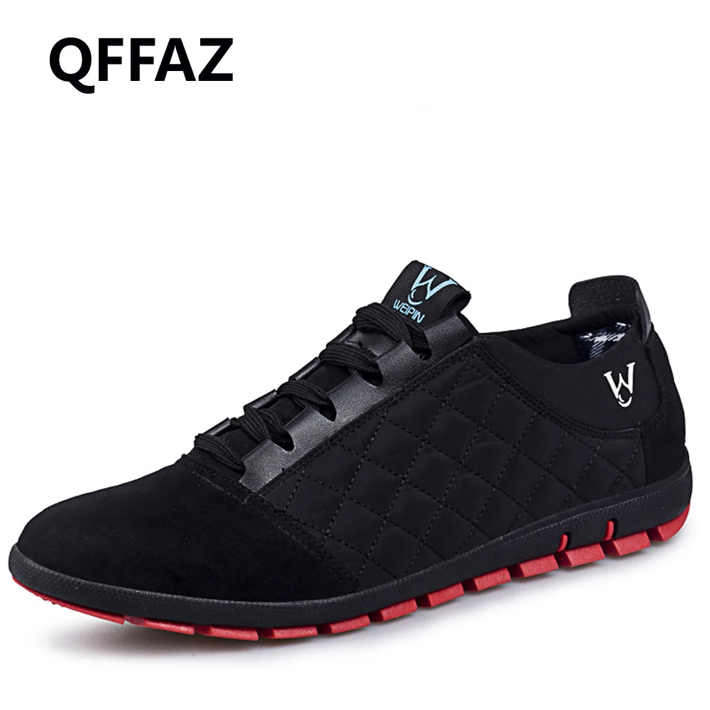 QFFAZ 2018 New High Quality Men's Casual Shoes Spring/Summer Breathable Men Canvas Flats Zapatillas Hombre Big Size 38-47 | Обувь