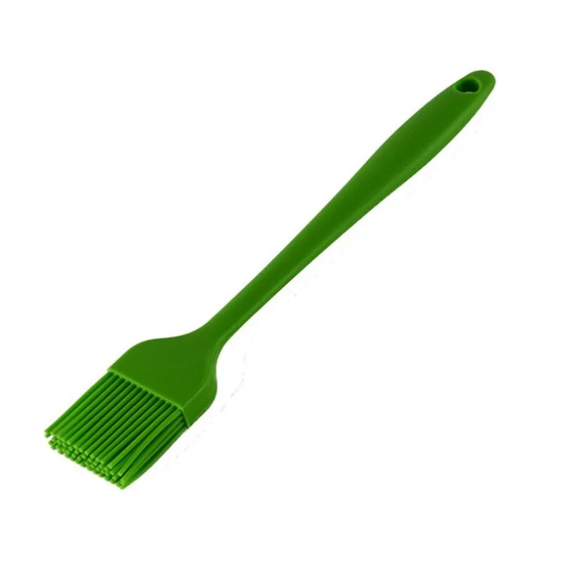 1 шт. силиконовая кисть для масла запеченная барбекю кухня щетка - Цвет: Зеленый