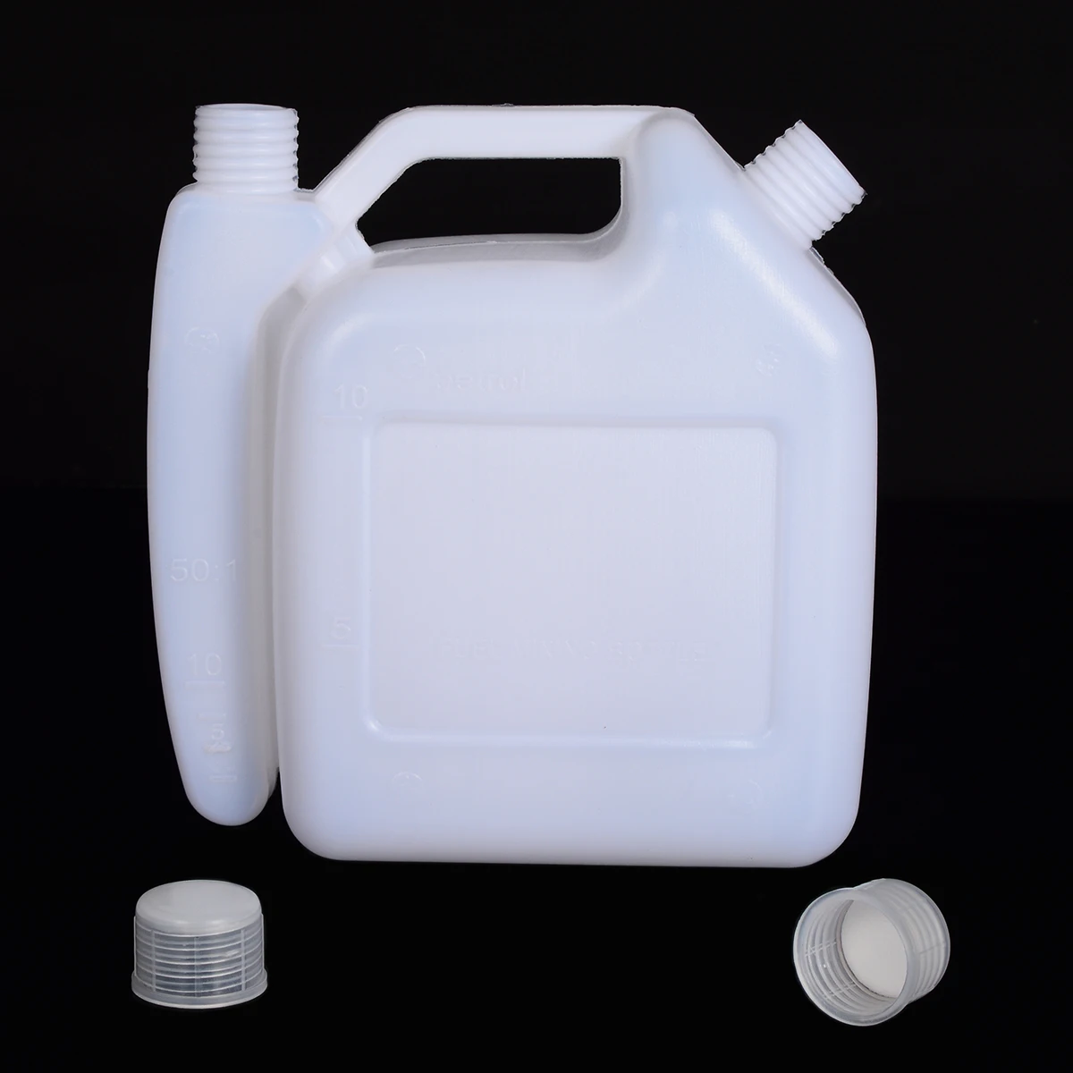 1pcs White 1.5L Litre 2-Stroke Petrol Fuel Oil Mixing Bottle Tank For Trimmer Chainsaw 1:25 Tools Parts