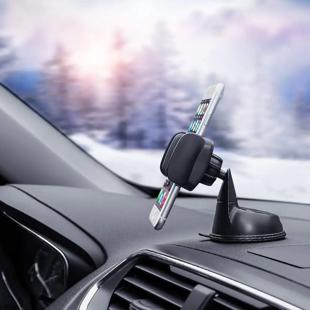 Ascromy Car Phone Mount Universal Cell Phone Holder for Xiaomi Redmi Note 7 Pro iPhone X XS Max XR 8 Dashboard Windshield Stand