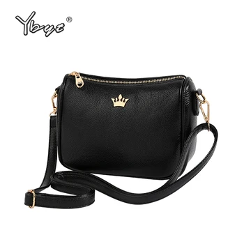 

YBYT brand 2018 new PU leather women satchel small shopping bag ladies casual package female shoulder messenger crossbody bags