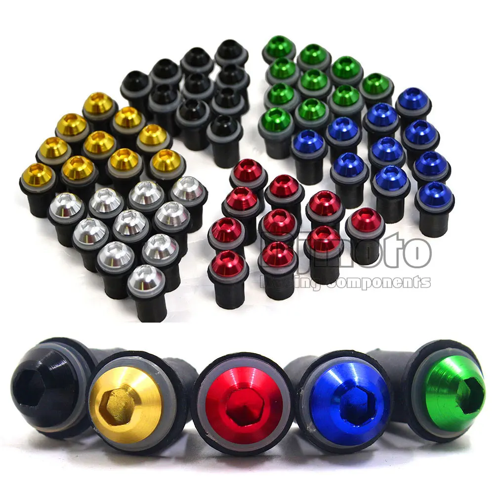 

10pcs 5MM Fairing Wind Screen Screw Bolt Kit Windscreen Windshield Nut For Yamaha FZ1 FZ6 XJ6 WR250 WR125 MT01 MT03 MT07 MT09