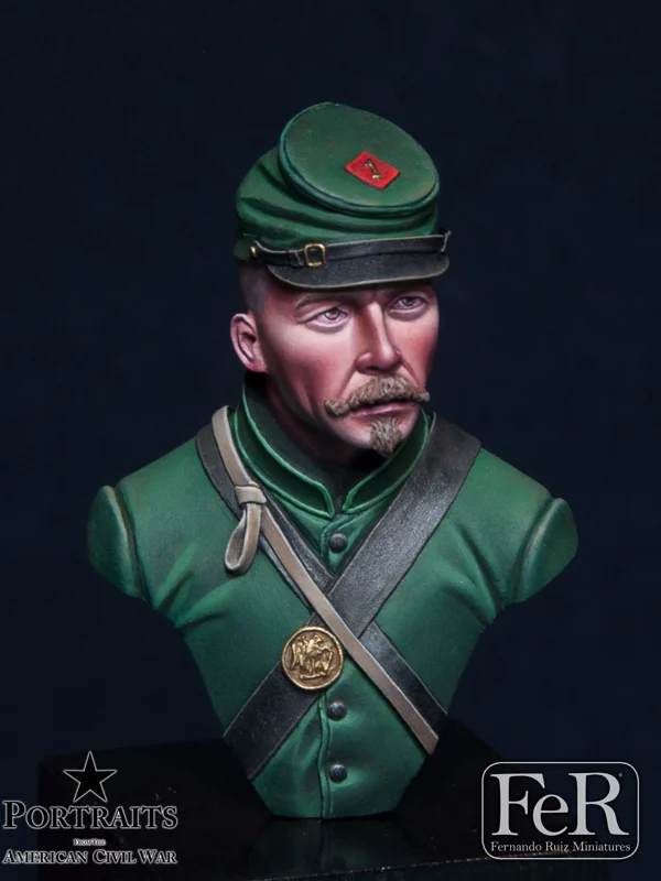 

1/16 resin figure bust American Civil War sharpshooter package gk white model hand model war history X48