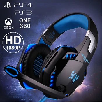 

G2000 Computer Stereo Gaming Headphones Best casque Deep Bass Game Earphone Headset with Mic LED Light for Xiaomi for New X-BOX