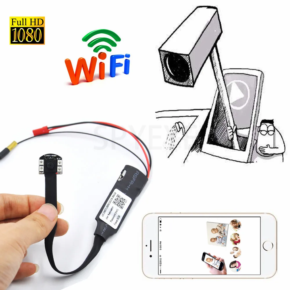 

Night Vision Diy Wifi Camera Module 1080P P2P H.264 Battery Powered Portable Nanny Wireless Mini IR Wifi IP Camera For Indoor
