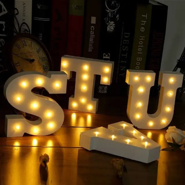 15cm 6 Wooden Led Letter Light Marquee Alphabet Indoor 15cm 6 Wooden Led Letter Light Marquee Alphabet Indoor Outdoor Wall Night Up Love Wedding Party Birthday Decor